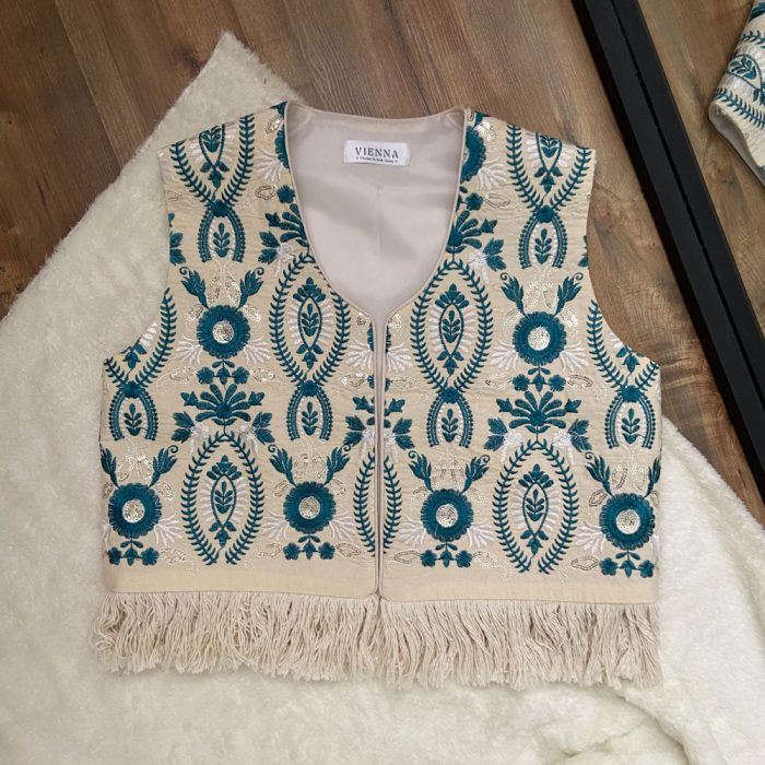 جلیقه سوزن دوزی کد W1232